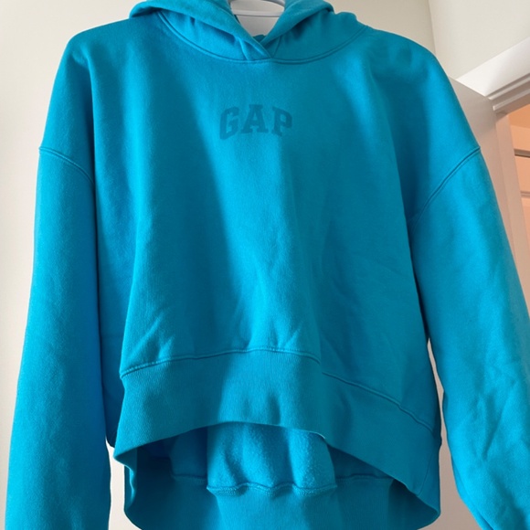 GAP Vintagesoft Arch Cropped Hoodie - Picture 4 of 4